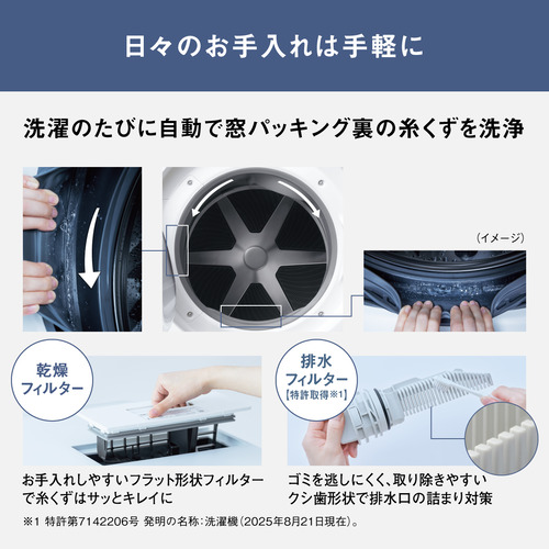 【無料長期保証】パナソニック ドラム洗濯機 洗濯10.0kg 乾燥5.0kg 幅63.9cm 温水スゴ落ち泡洗浄 NA-SD10HBL-C ベージュ系 