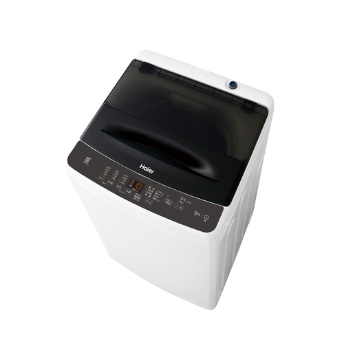 Haier 全自動洗濯機 上開き 洗濯 5.0kg 乾燥2.0kg 高濃度スパイラル洗浄 しわケア脱水 JW-U50C-K ブラック系