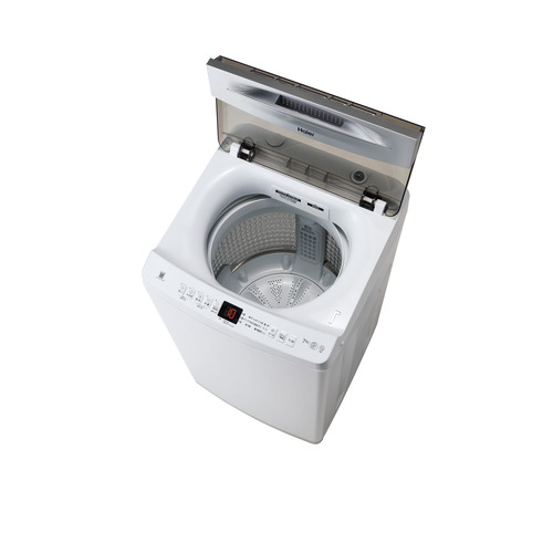 Haier インバーター洗濯機 上開き 洗濯 7.0kg 乾燥3.0kg 高濃度スパイラル洗浄 しわケア脱水 JW-UD70B-W ホワイト系
