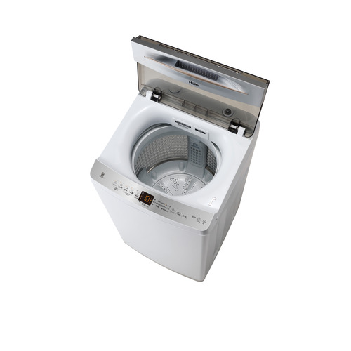 Haier インバーター洗濯機 上開き 洗濯 8.0kg 乾燥3kg 高濃度スパイラル洗浄 しわケア脱水 JW-UD80B-W ホワイト系