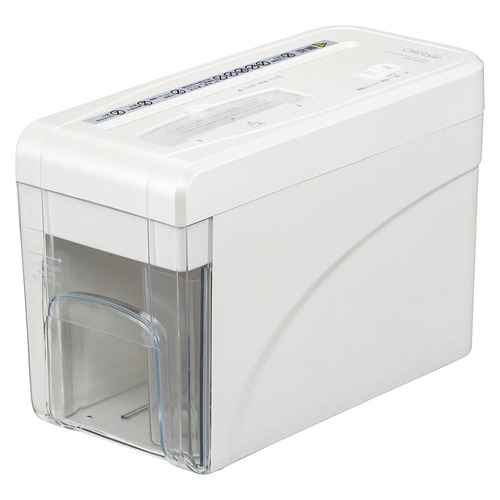 オーム電機 SHR-SD05C 卓上式クロスマルチシュレッダー A4×2枚同時細断 CD／DVD・カード細断 コンパクトサイズ ホワイト