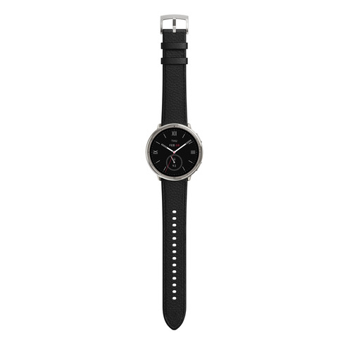 Amazfit sp170073-C225 Amazfit Active 2 Round ブラックレザープレミアムバージョン  ブラック_2