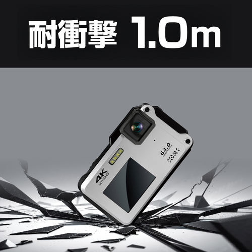 Bluemake TT-WD1300 防水コンパクトデジタルカメラ 防塵 耐衝撃 シルバー_13