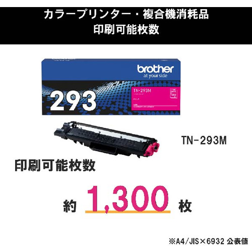 トナーカートリッジ ブラザー 純正 トナー TN-293M 純正トナー マゼンタ_2
