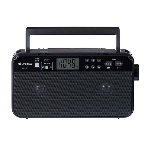 東芝 AX-SHR70(K) LEDライト付きホームラジオ 声くっきり機能搭載 高
