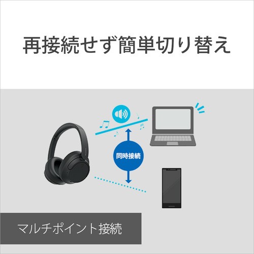 ソニー WH-CH720N B ワイヤレスノイズキャンセリングステレオヘッド ...