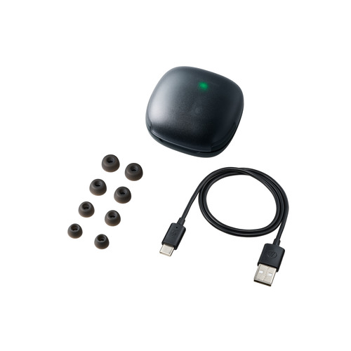 オーディオテクニカ ワイヤレス イヤホン ノイズキャンセリング IP55 最大25時間 USB-C ATH-CKS50TW2 BK ブラック系_7