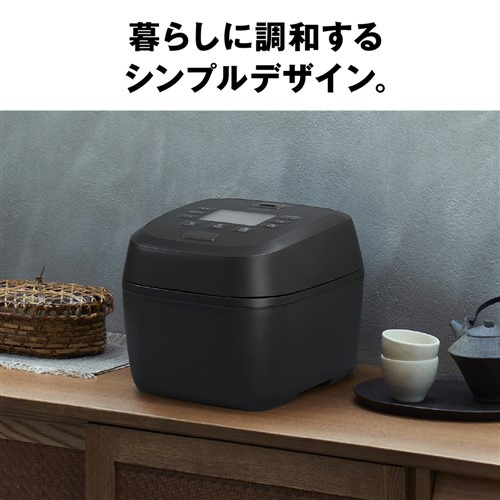 HITACHI IH炊飯器 RZ-YMD100HJ フロストブラック 在庫限り】日立 RZ-YMD100HJ IH炊飯器 ヤマダ50周年モデル 5.5合炊き