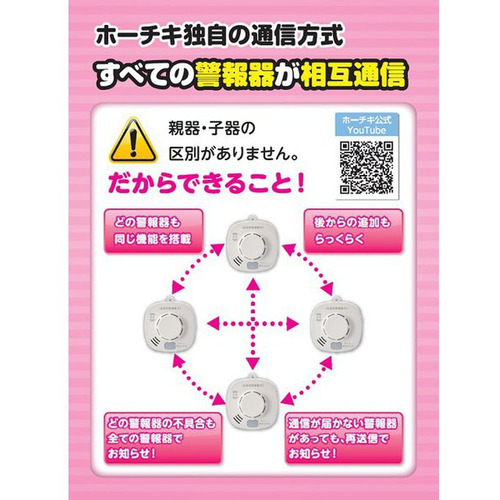 ホーチキ SS2LRA10HCP3 無線連動型住宅用火災警報器 煙式の通販はau