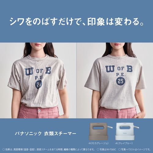 パナソニック NI-FS60C-A 衣類スチーマー ハンガーショット機能搭載 大容量タンク採用 クレイブルー_1
