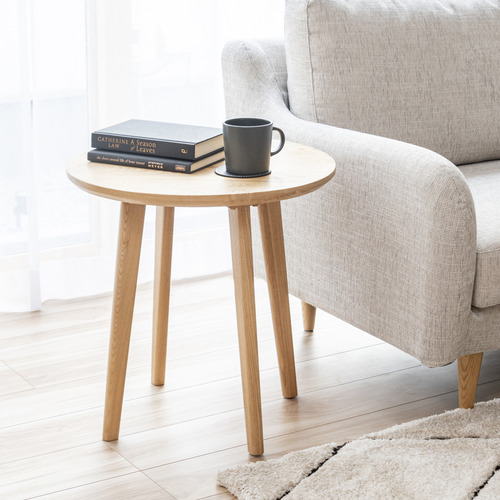 ヤマダオリジナル サイドテーブル 幅50x奥行50x高さ50 ナチュラル YSTVT170028NA50 NA