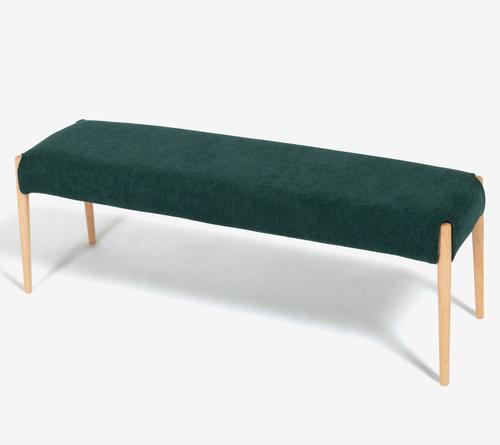 大塚家具 ベンチ「ユノ３A」幅125cmサイズ専用カバー 布グリーン