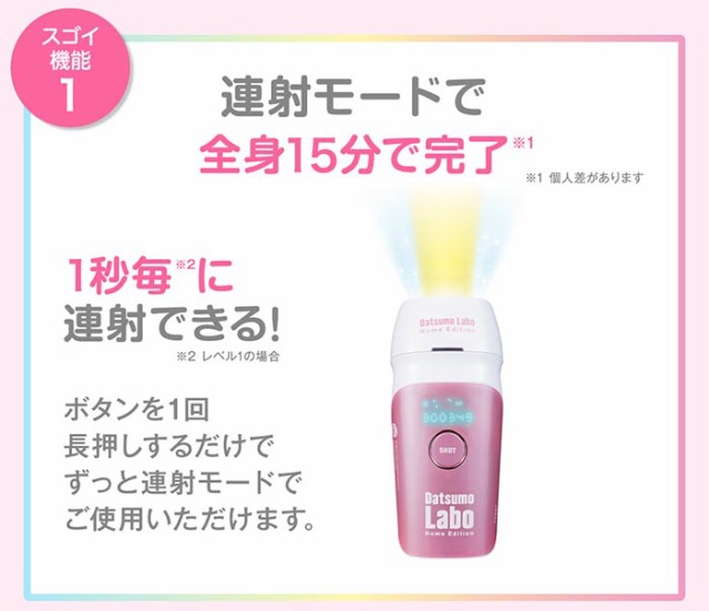 限定女優ミラーセット】脱毛ラボ DL001B Datsumo Labo Home Edition