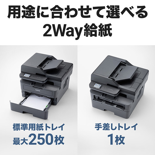 ブラザー MFC-L2860DW A4モノクロレーザー複合機 (FAX／無線・有線LAN／ADF／両面印刷)