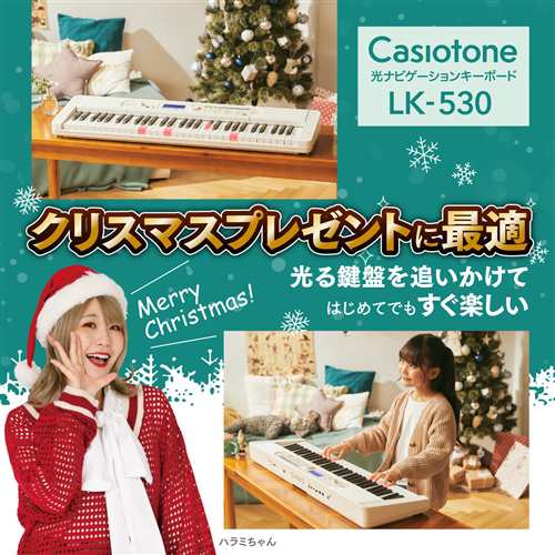 カシオ LK-530 Casiotone 光ナビゲーションキーボード 電子