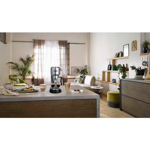 デロンギ EC885J-M デディカ アルテ エスプレッソ・カプチーノメーカー 1.0L メタルシルバー EC885JM