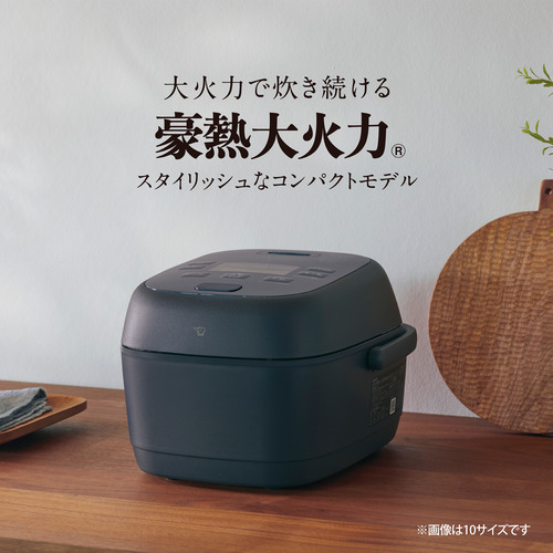象印マホービン NW-BB10-BZ 圧力IH炊飯ジャー 豪熱大火力 鉄器コート黒まる厚釜 5.5合炊き スレートブラック_1