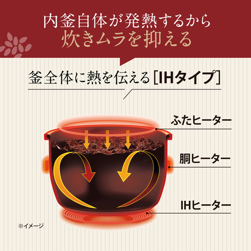 象印マホービン NW-QB10-BZ IH炊飯ジャー 極め炊き 豪熱大火力 5.5合炊き スレートブラック_2