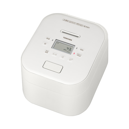東芝 RC10FPYMX(W) 圧力IH炊飯器 炎匠炊き 備長炭ダイヤモンド銅釜 5.5合炊き ヤマダオリジナルモデル ホワイト