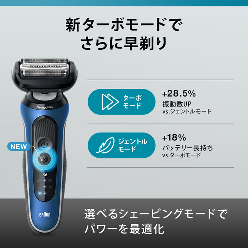 ブラウン 62-B7200cc シリーズ6 メンズシェーバー 洗浄機付モデル キワ 