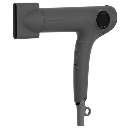 ヤマダオリジナル YBH12DM ヘアドライヤー 温冷自動切替モード搭載 大風量 ダークグレー