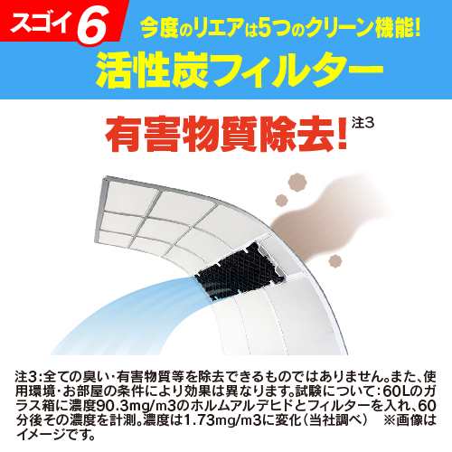 【標準工事費込】【無料長期保証】RIAIR YHA-V56N2 ヤマダオリジナル リエア エアコン 2023年モデル 主に18畳用 ホワイト  ※給気機能付き【DD】