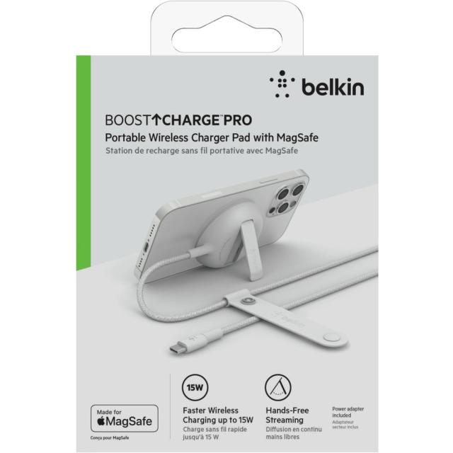 Belkin ベルキン MagSafe認証 ワイヤレス充電スタンド アダプタ付
