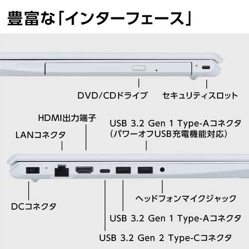 新品NECノートパソコン本体LAVIE PC-N1535FAW パールホワイト