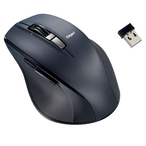 ナカバヤシ MUS-RKF164NBK 無線静音5ボタンBlue LEDマウス Win,Mac対応 Nブラックの通販は