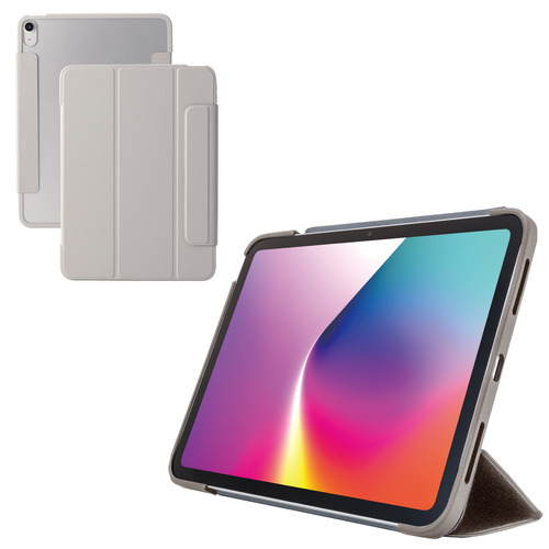 エレコム TB-A25MWVFCGB iPad Air ケース 11インチ ( M3／M2 )／10.9インチ 第5・第4世代 マグネット式フラップグレージュ