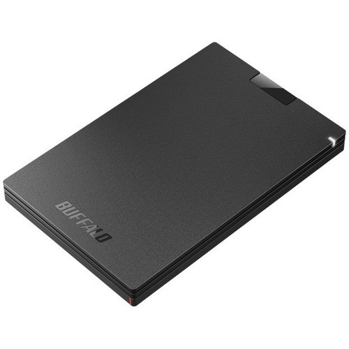 BUFFALO SSD-PGC500U3-BC 外付けSSD 500GB 黒色