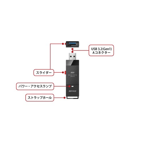 【三連休セール】SSD-PUT500U3-B/Nスマホ/家電/カメラ