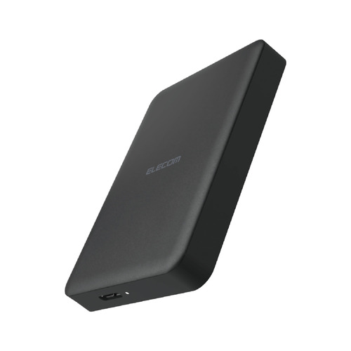 エレコム ELP-HTV020UBK テレビ録画 外付けHDD ポータブル 2.5インチ 2TB 静音ファンレス USB 3.2 Gen1(5Gbps) ブラック