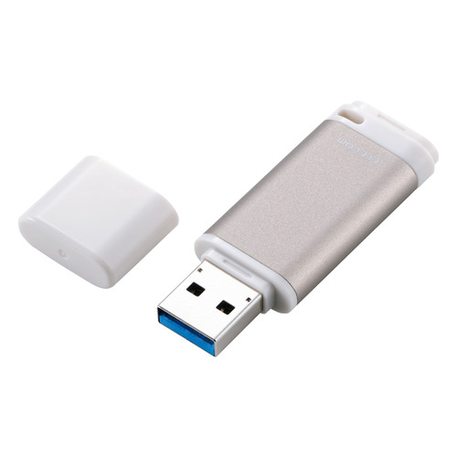 エレコム MF-RCU3128GGD USBメモリ 128GB キャップ式 USB 3.2 Gen1 パスワードロック対応 アルミボディ Windows mac対応 ゴールド