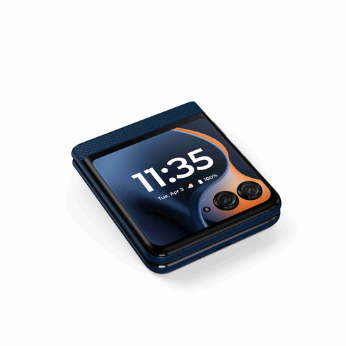 モトローラー PB8E0000JP motorola razr 60 SIMフリー 折りたたみスマートフォン moto ai搭載 ジブラルタルシーネイビー_12