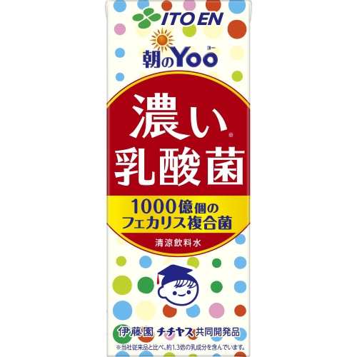 ハンドメイド 伊藤園 紙朝のYoo濃い乳酸菌 200ml ×12本【セット販売