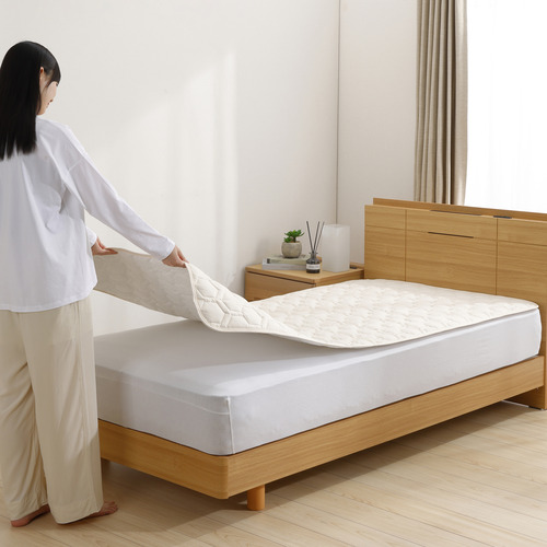 [シングル]By IDC ヤマダ×大塚家具 ズレにくいベッドパッド3点パック 速乾タイプ 97×195cm ボックスシーツ2枚 ゴムなし_6