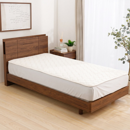 [ダブル]By IDC ヤマダ×大塚家具 ズレにくいベッドパッド3点パック 速乾タイプ 140×195cm ボックスシーツ2枚 ゴムなし_1