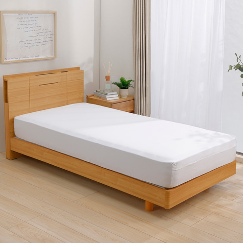 [ダブル]By IDC ヤマダ×大塚家具 ズレにくいベッドパッド3点パック ウール調湿タイプ 140×195cm ボックスシーツ2枚 ゴムなし_3