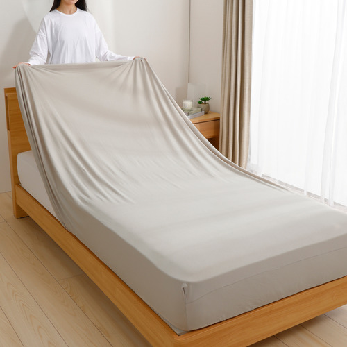 [ダブル]By IDC ヤマダ×大塚家具 ズレにくいベッドパッド3点パック ウール調湿タイプ 140×195cm ボックスシーツ2枚 ゴムなし_4
