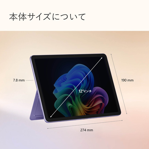 Microsoft EP2-27747 Surface Pro [12型 | 2196 x 1464 | Snapdragon X