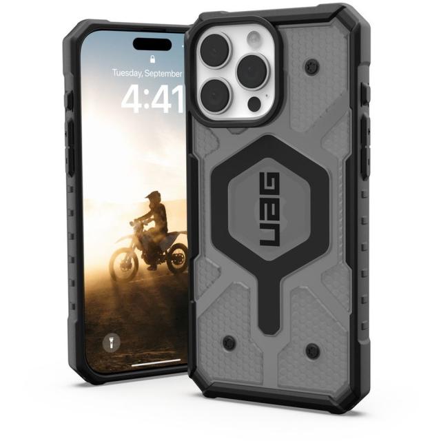 プリンストン iPhone 16 Pro Max用 MAGSAFE対応 PATHFINDER CLEAR アッシュ UAG-RIPH24LA-MS-AS