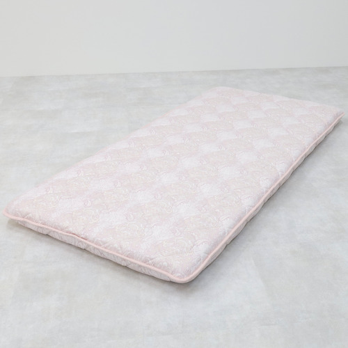 [シングル]四国繊維販売 ふとんファクトリー 合繊三層敷き布団 除湿シート付 100×210cm 厚み9cm ピンク