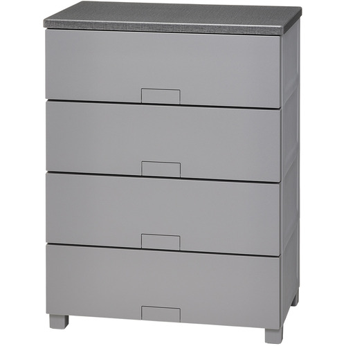 天馬 フィッツチェストFF6504 フルフラット 4段 収納 タンス グレー