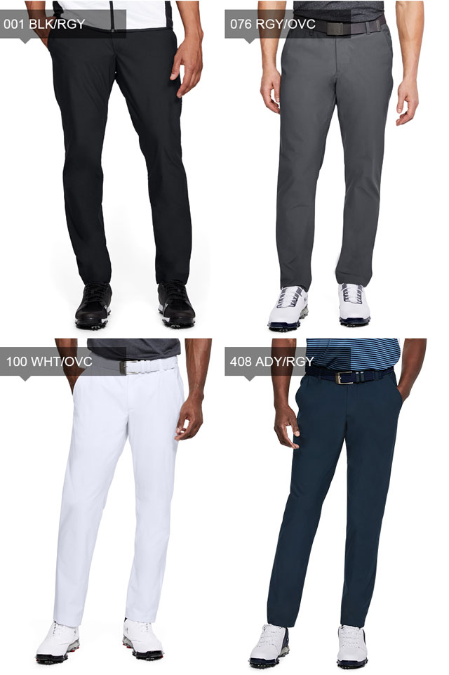 UNDER ARMOUR メンズ ゴルフ テーパード ロングパンツ UA マイクロスレッド スレッドボーン 吸汗速乾  1309 UNDER ARMOUR メンズ ゴルフ テーパード ロングパンツ UA マイクロ