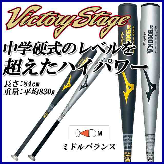 MIZUNO (ミズノ) 野球 バット 2TH269 中学硬式用 金属バット ビクトリーステージ Vコング02 金属製 84cmの通販はau PAY  マーケット - IMOTO SPORTS