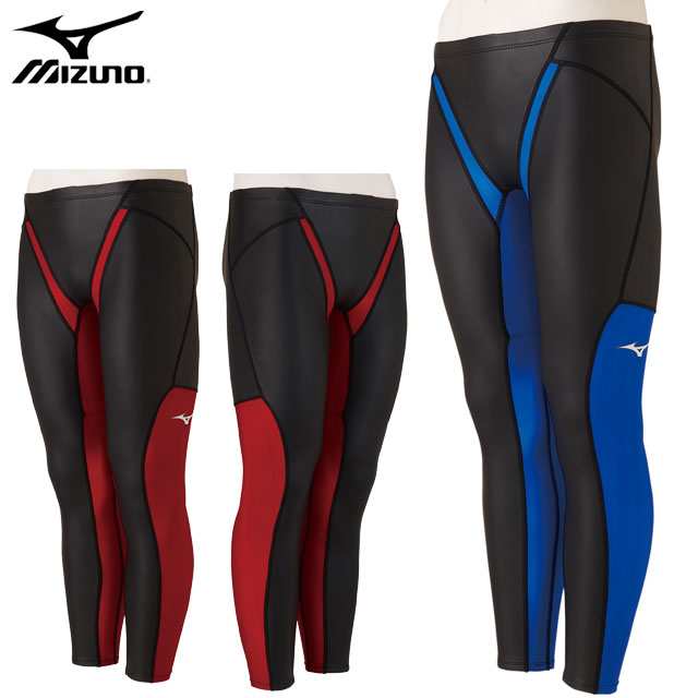 Mizuno ミズノ ロングスパッツAS アクセルスーツ L 紺／緑／白