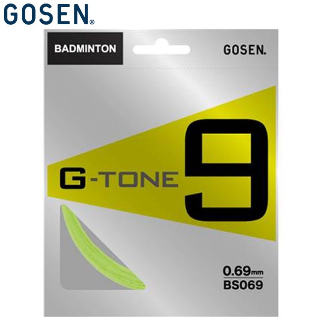 ネコポス ゴーセン GOSEN ガット BS069 G-TONE 9 ブラック 用品 用具