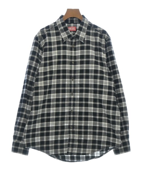 DIESEL カジュアルシャツ メンズ ディーゼル 中古　古着 DIESEL ディーゼル\u003cbr\u003eカジュアルシャツ メンズ M 紺x白(チェック)\u003cbr