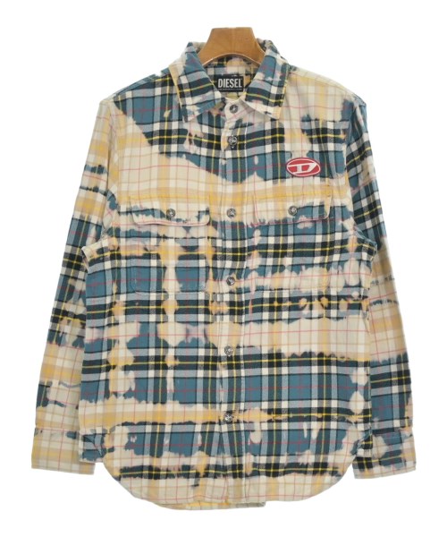 DIESEL カジュアルシャツ メンズ ディーゼル 中古　古着 DIESEL ディーゼル\u003cbr\u003eカジュアルシャツ メンズ M 紺x白(チェック)\u003cbr